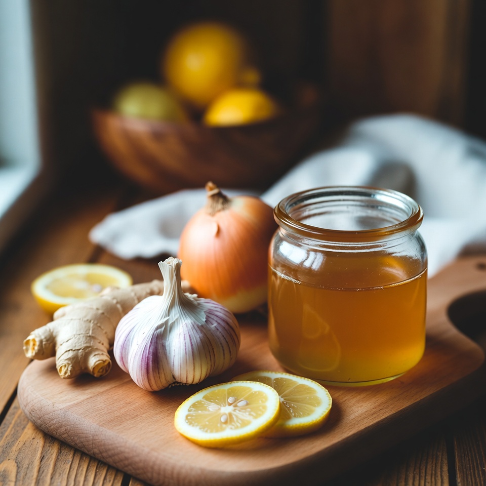 Um Remédio Natural para Gripe e Resfriados: Alho, Gengibre, Cebola, Suco de Limão e Mel – O Impulso Supremo para a Saúde