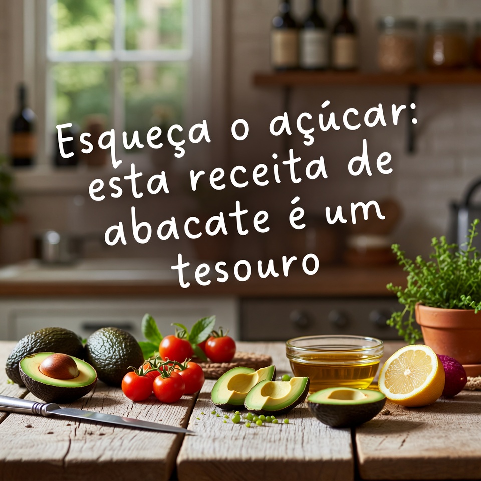 Esqueça o AÇÚCAR no sangue: esta receita com abacate é um verdadeiro tesouro