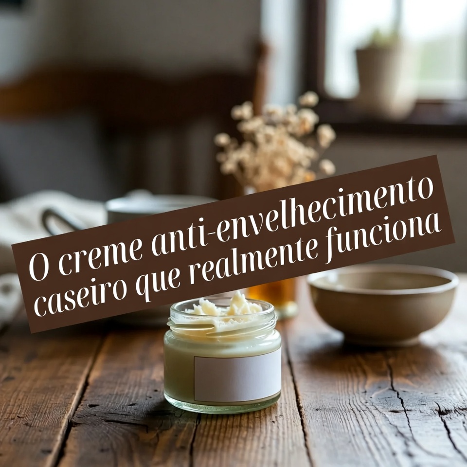 O creme antienvelhecimento caseiro muito eficaz para eliminar rugas e linhas finas do rosto