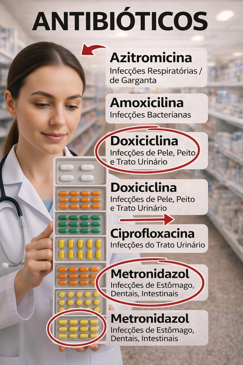 Os 5 Antibióticos Mais Comuns: Para Que São Usados e Por Que São Importantes na Saúde do Dia a Dia