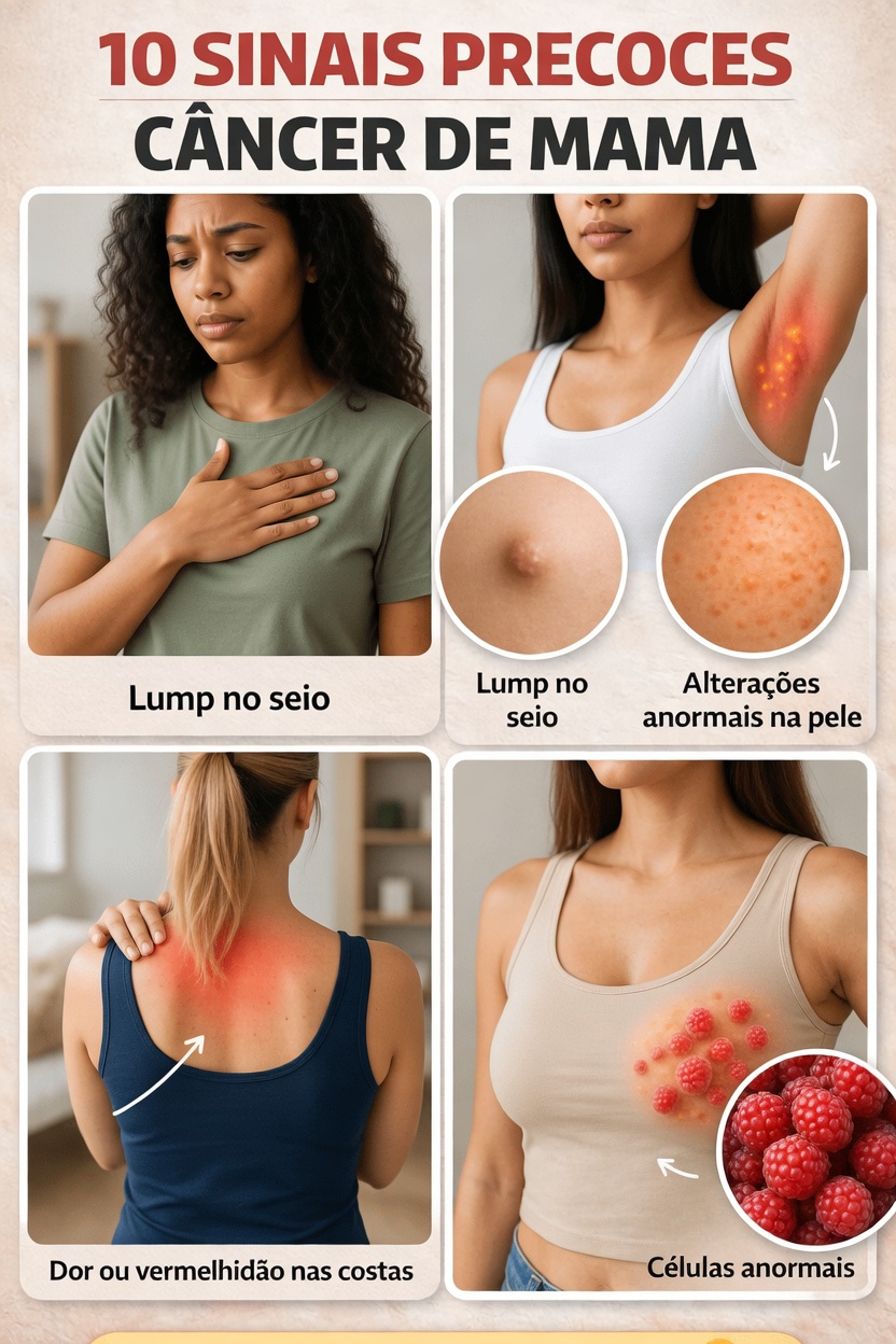 10 sinais de alerta de câncer de mama em mulheres que você nunca deve ignorar e sempre verificar com um médico