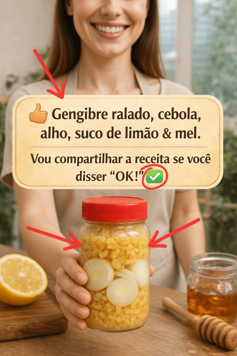 A Poderosa Colher Diária: Por Que as Pessoas Estão Misturando Gengibre, Cebola, Alho, Limão e Mel