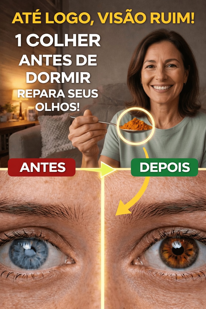 O que acontece quando você toma 1 colher deste tempero comum antes de dormir depois dos 60?