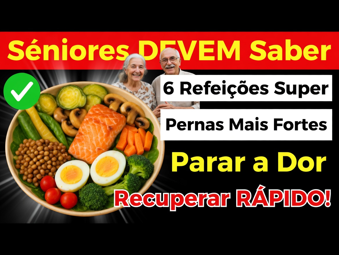 Os 3 principais alimentos que podem ajudar a manter a saúde muscular das pernas em idosos com mais de 60 anos