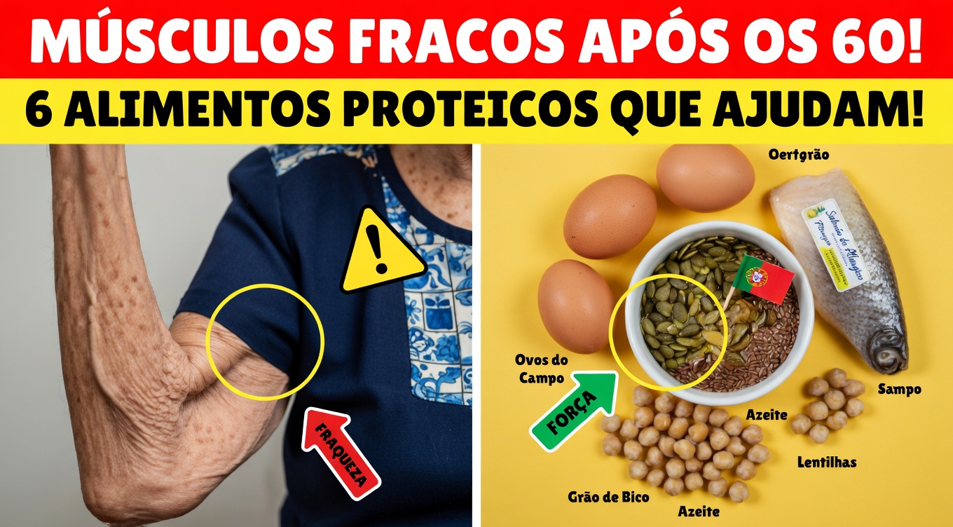 Os 3 principais alimentos que podem ajudar a manter a saúde muscular das pernas em idosos com mais de 60 anos