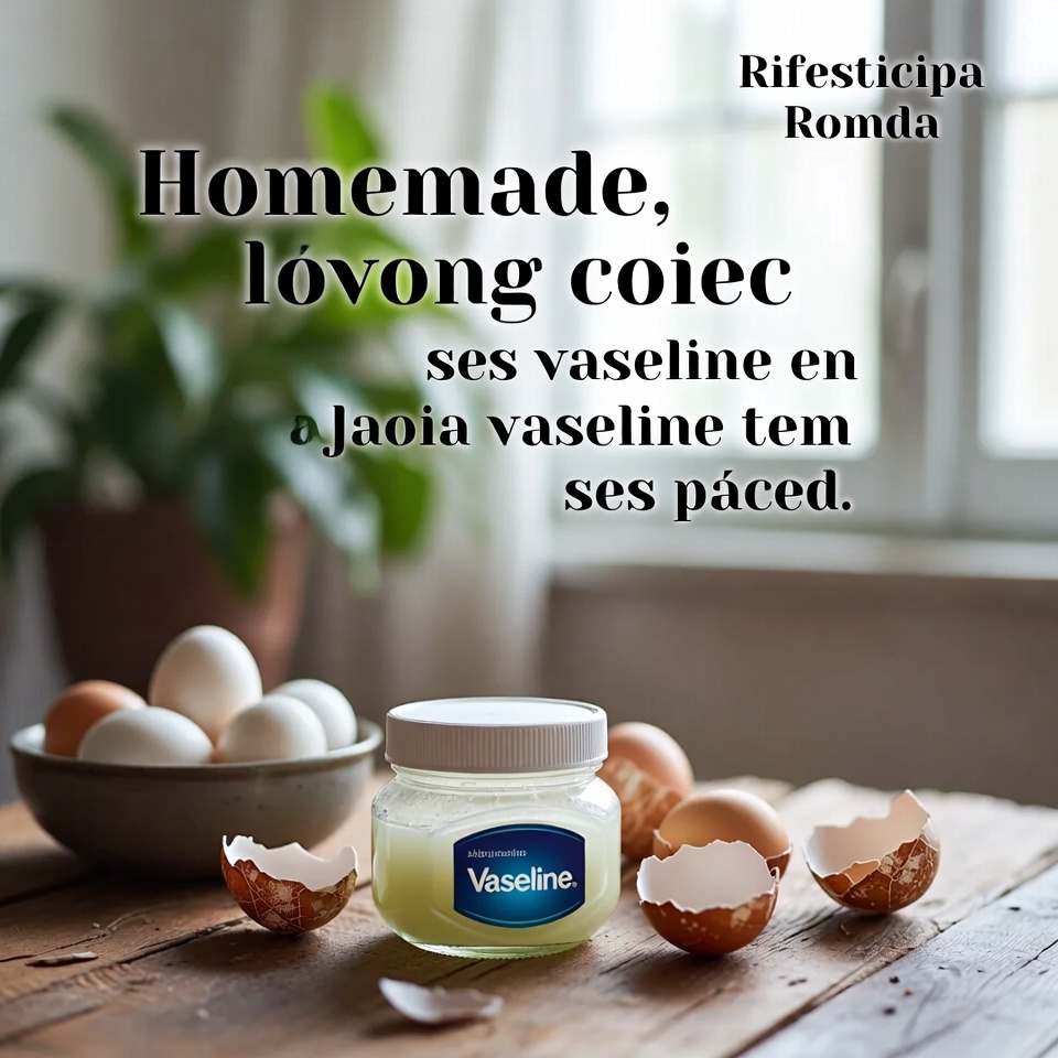 Receita caseira para uma aparência mais jovem usando vaselina e ovos