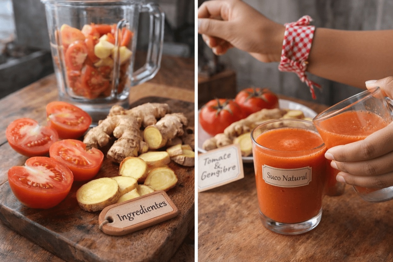 Uma Simples Rotina de Bebida com Gengibre e Tomate que Apoia Naturalmente a Energia e o Foco Diários