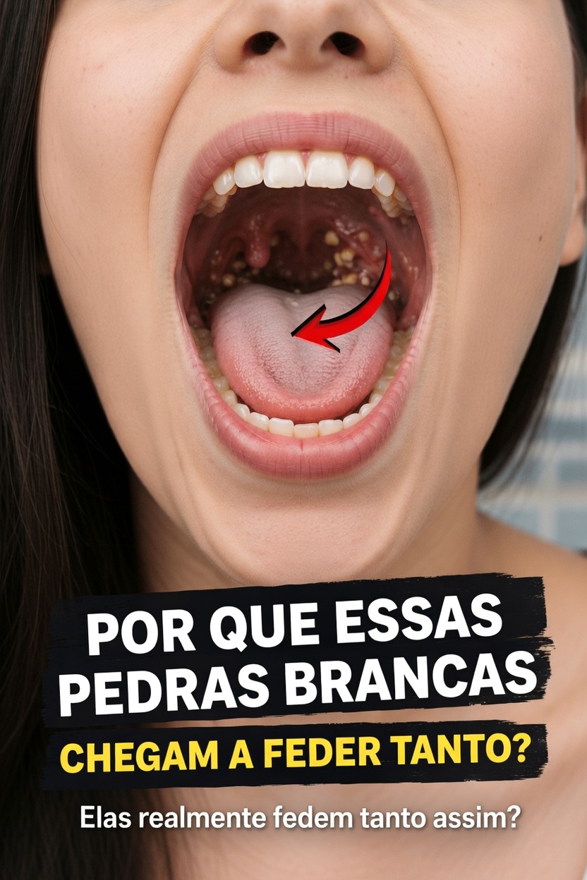 Por que os cáseos amigdalianos cheiram tão mal?