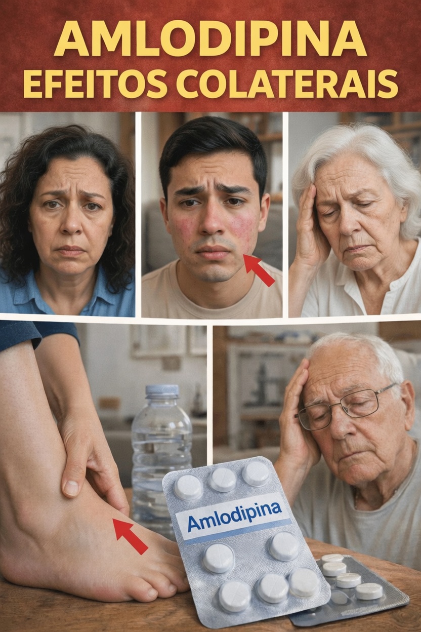 Os 12 principais efeitos colaterais da amlodipina que os idosos precisam identificar cedo e hábitos diários para se sentirem mais confortáveis