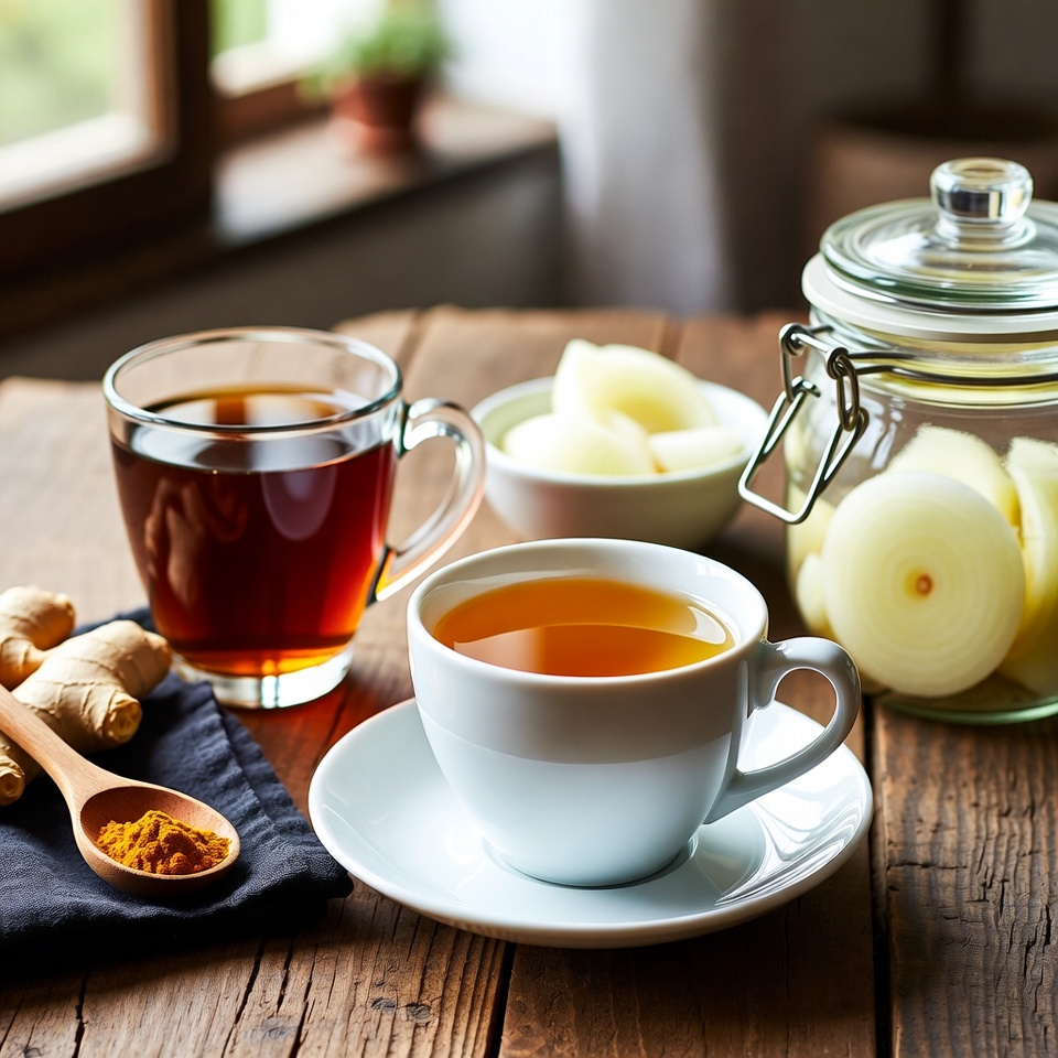 O Melhor Chá da Manhã e Depois do Jantar: Receita de Cebola, Gengibre, Alho e Cúrcuma para Saúde e Bem-Estar
