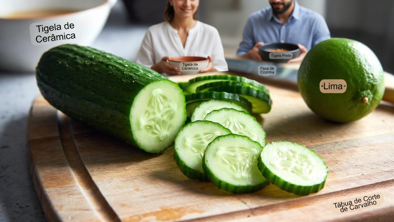 Hábito diário simples: água refrescante de pepino, limão e hortelã para conforto ocular e hidratação