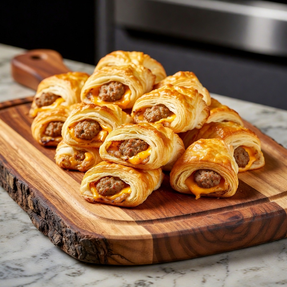 Crescentes de Salsicha e Queijo