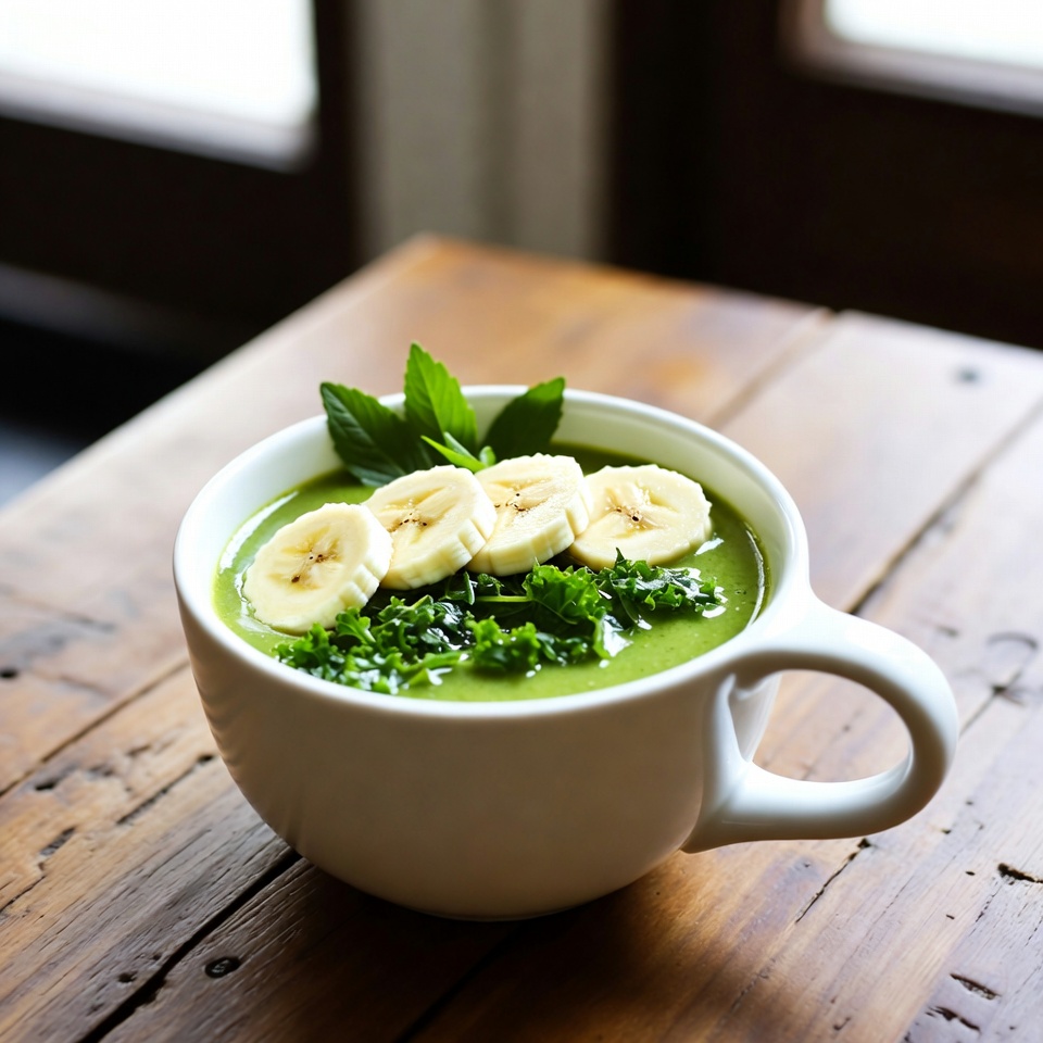 Smoothie Super Simples de Banana e Couve com 3 Ingredientes: Um Impulso Verde Saudável!