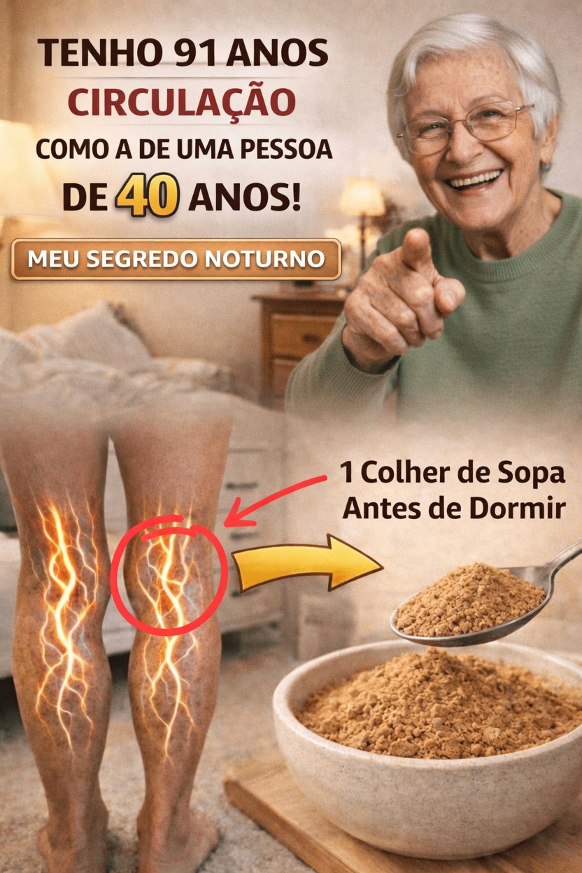Idosos, comam ISTO antes de dormir para melhorar a circulação nas pernas durante a noite – acordem com os pés mais quentes!
