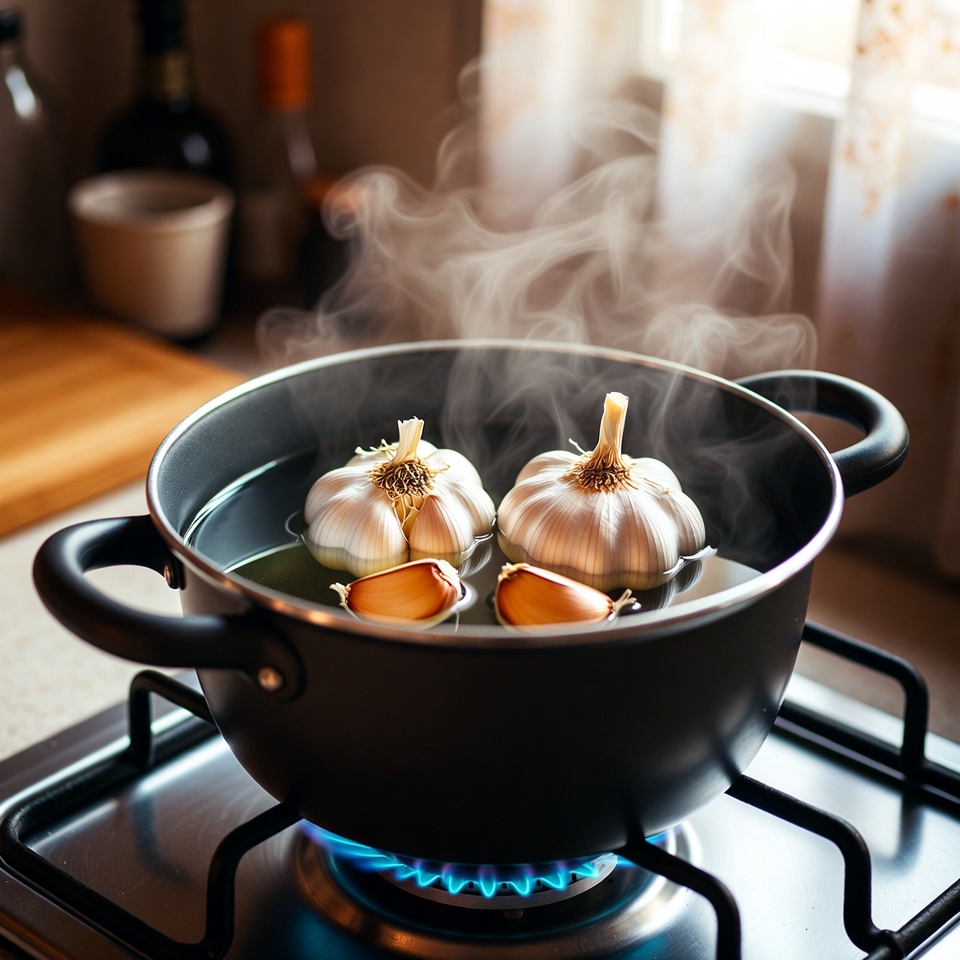 Ferva 3 dentes de alho em uma panela antes de ir para a cama: o que acontece