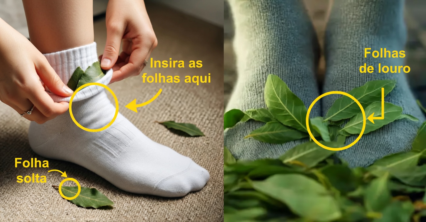 Descubra os benefícios surpreendentes de colocar uma folha de louro nas suas meias