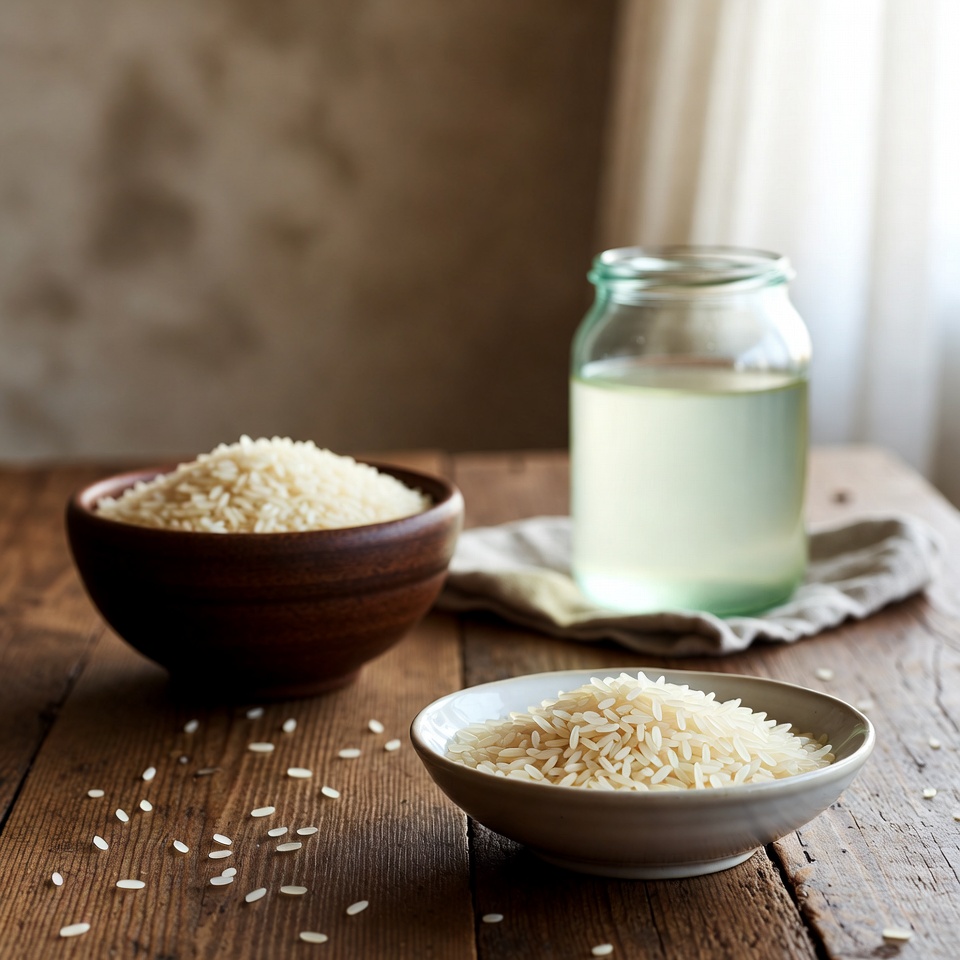 Usos da água de arroz para a pele