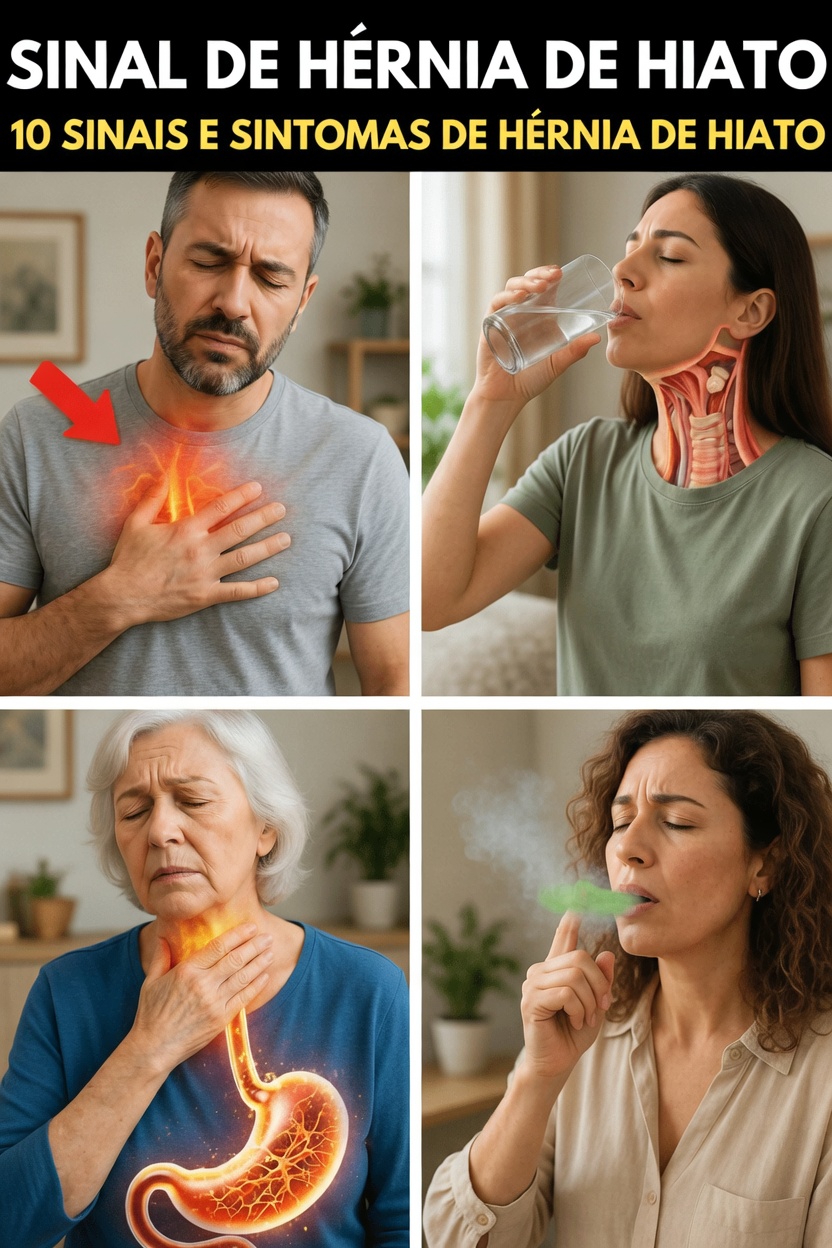 10 sinais e sintomas comuns de hérnia de hiato que você deve conhecer