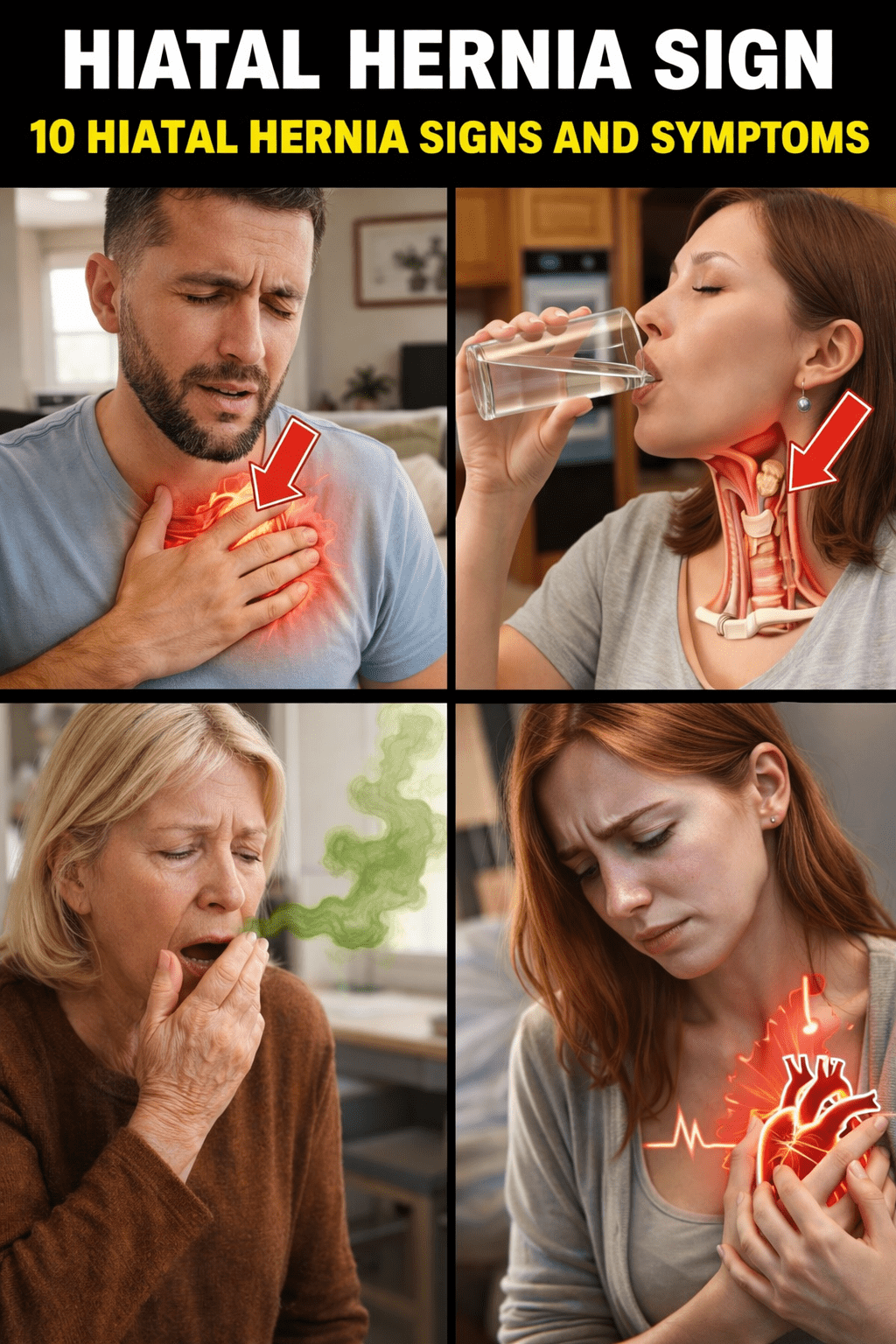 10 sinais surpreendentes de uma hérnia de hiato que você pode estar ignorando