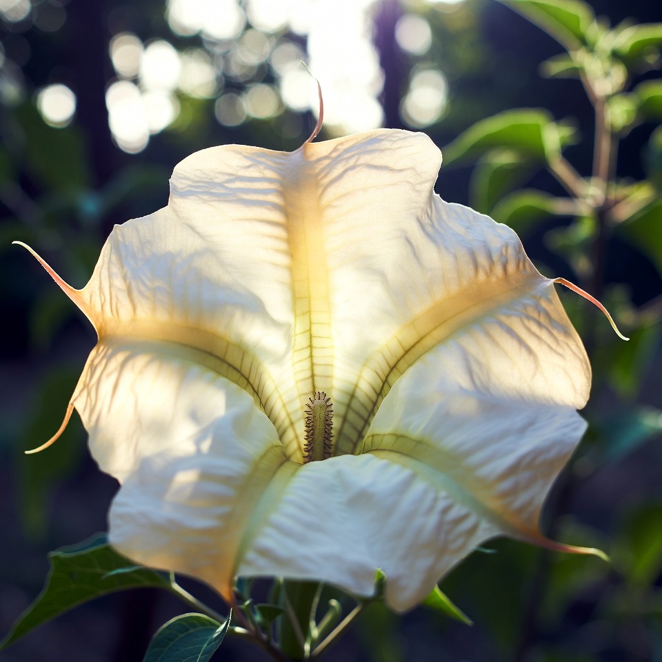 Cuidado com a beleza mortal da datura.