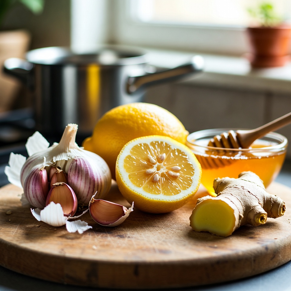O Elixir Definitivo para Melhorar a Saúde: Alho, Limão, Gengibre & Mel!