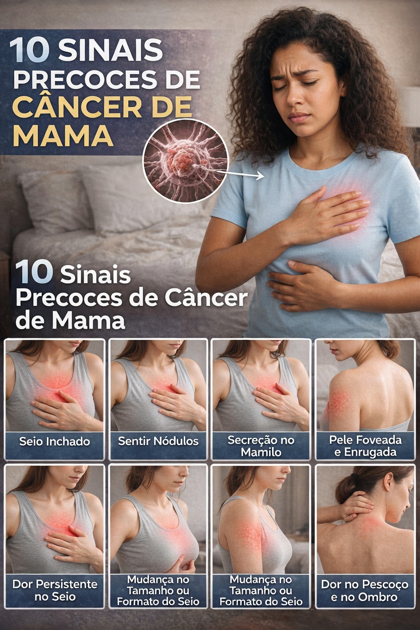 10 sinais de alerta do câncer de mama que você nunca deve ignorar
