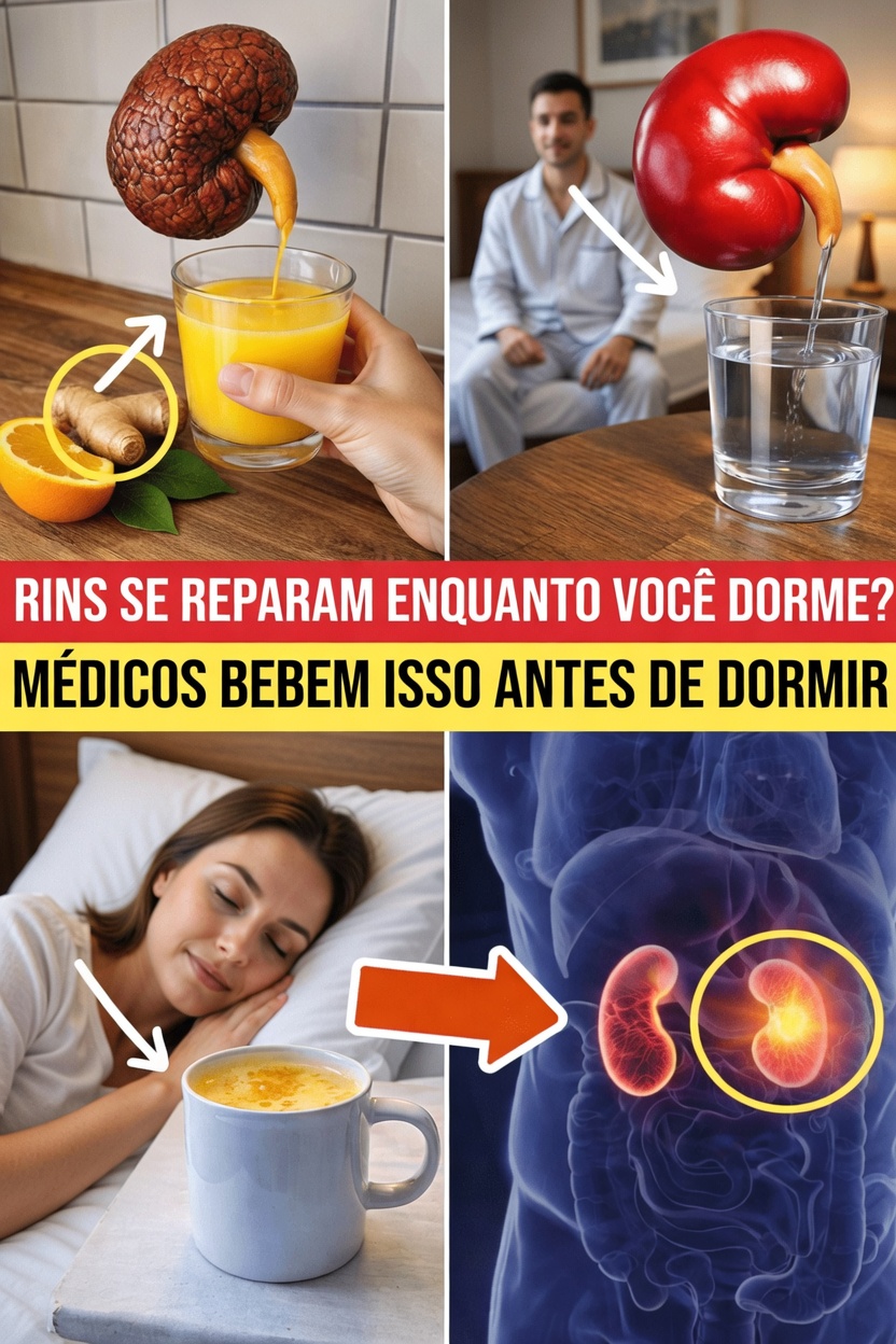 4 bebidas simples para tomar antes de dormir que podem ajudar a saúde dos rins e a hidratação durante a noite