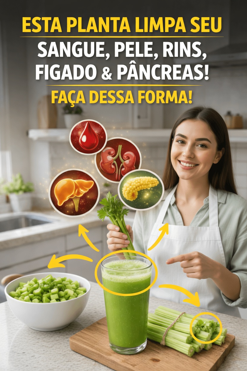Por que o suco de aipo está se tornando o ritual matinal nº 1 para quem quer sangue, pele e órgãos mais limpos