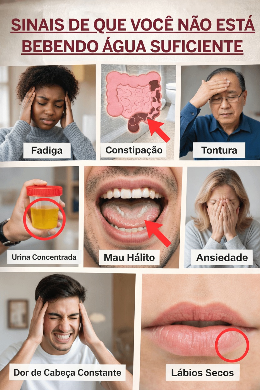 Você está ignorando estes sinais comuns de que não está bebendo água suficiente todos os dias?