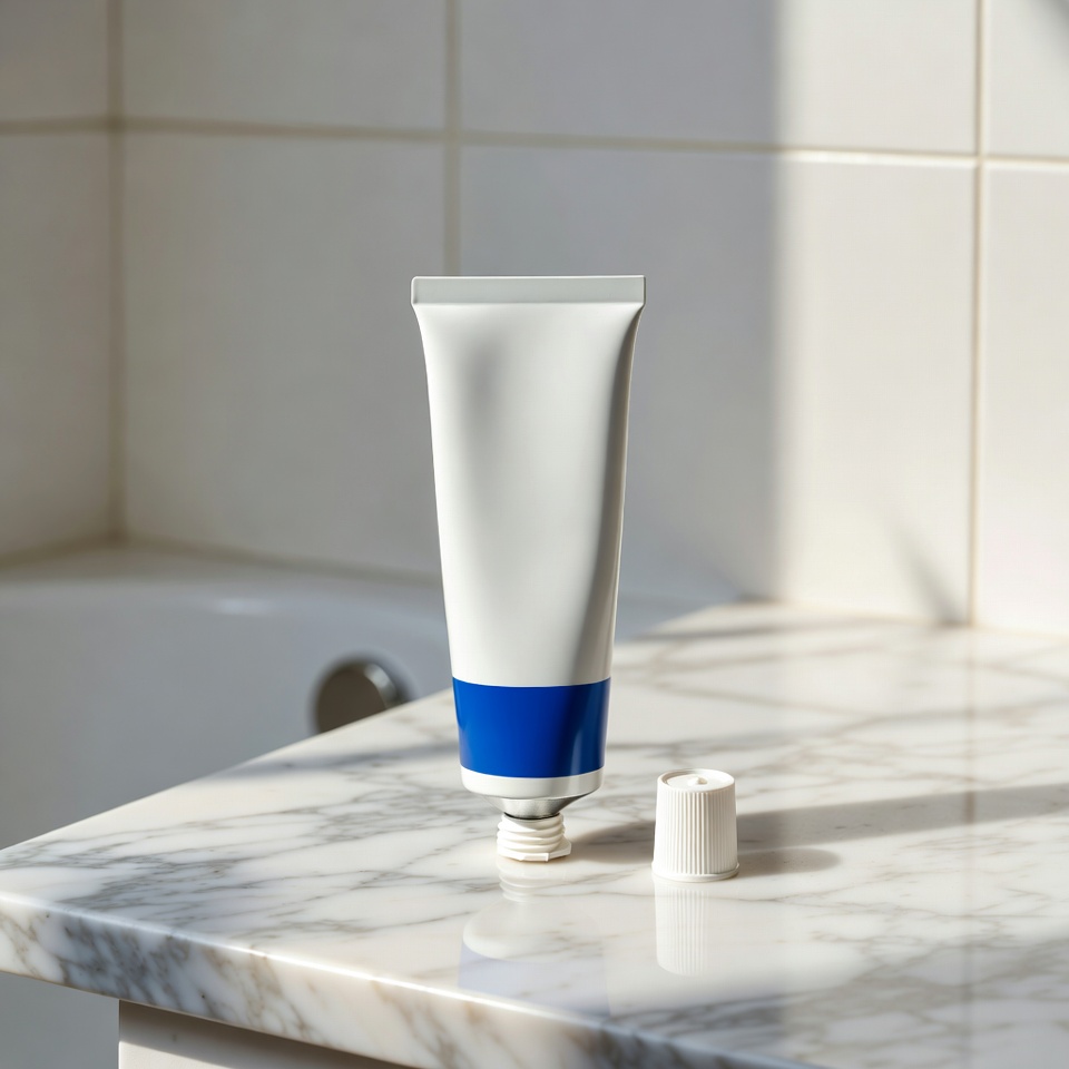 O Mistério da Linha Colorida no Seu Tubo de Pasta de Dentes