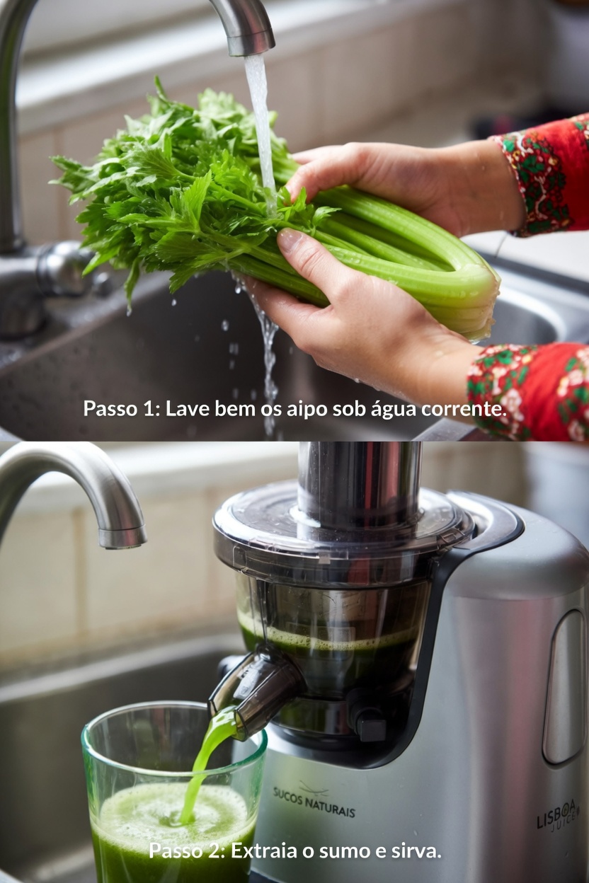 Suco de Aipo: Uma Maneira Simples de Adicionar Mais Nutrientes e Hidratação à Sua Rotina Diária