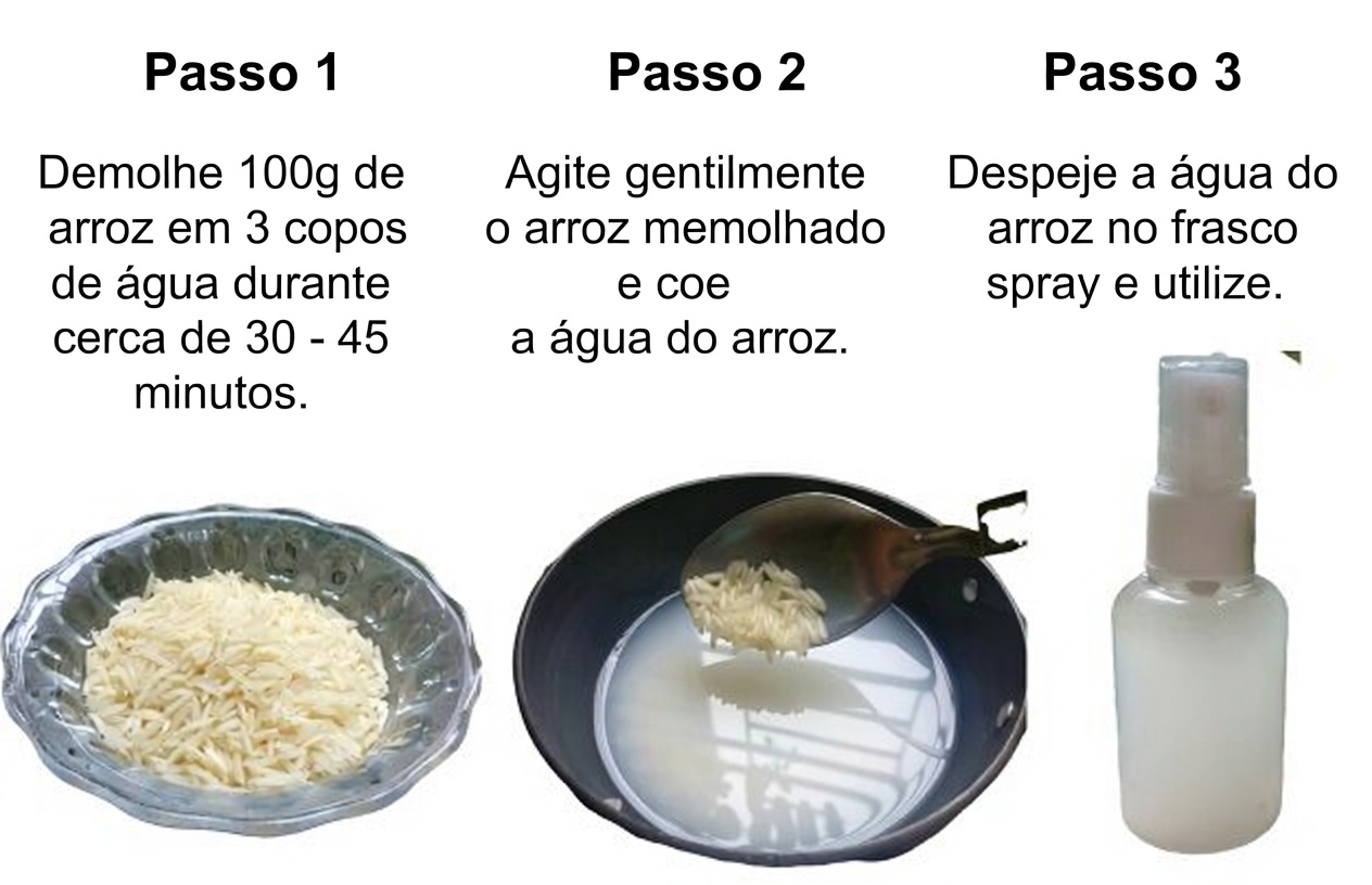 Água de Arroz para Crescimento Capilar – Cabelos Grossos com Água de Arroz