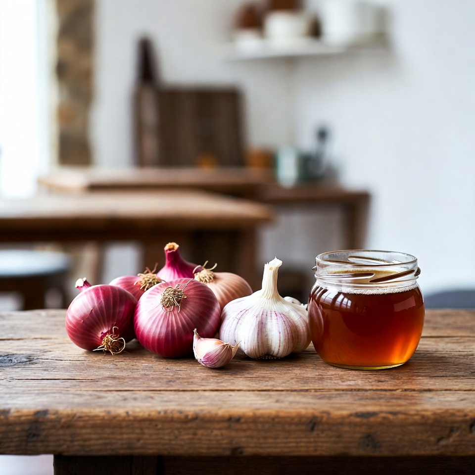 Receita de cebola roxa, alho e mel para tratar os pulmões