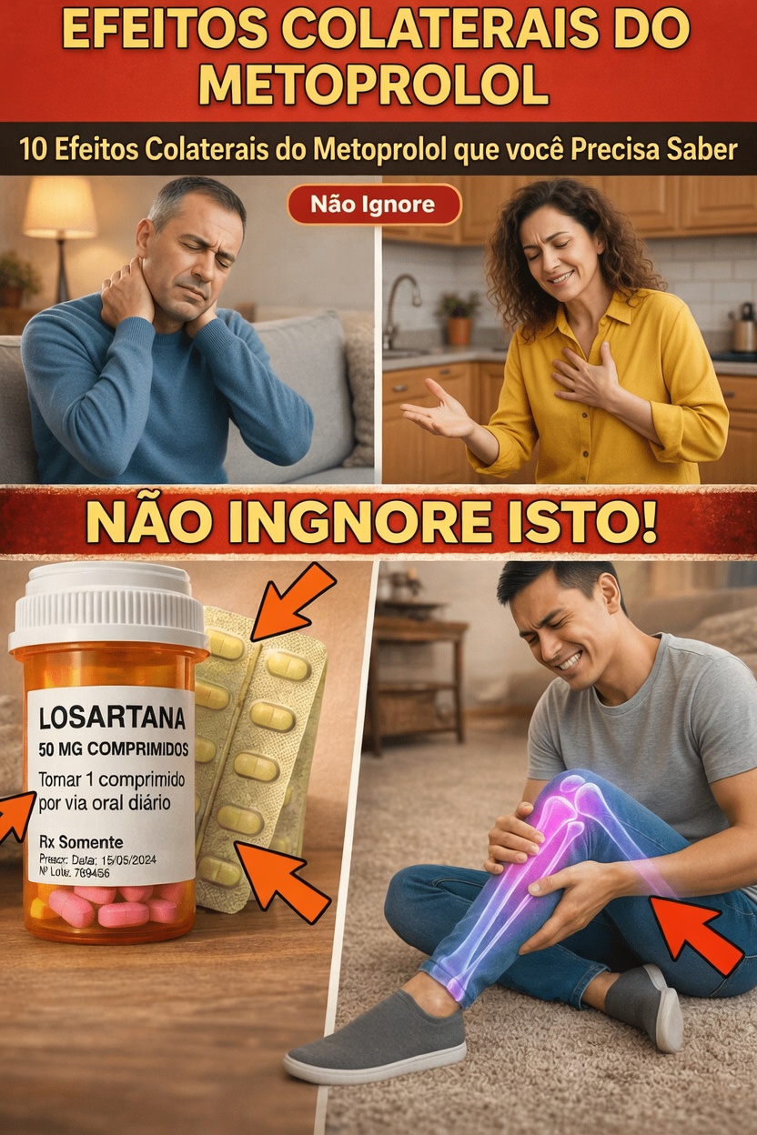10 Efeitos Colaterais Importantes do Metoprolol que Você Deve Conhecer