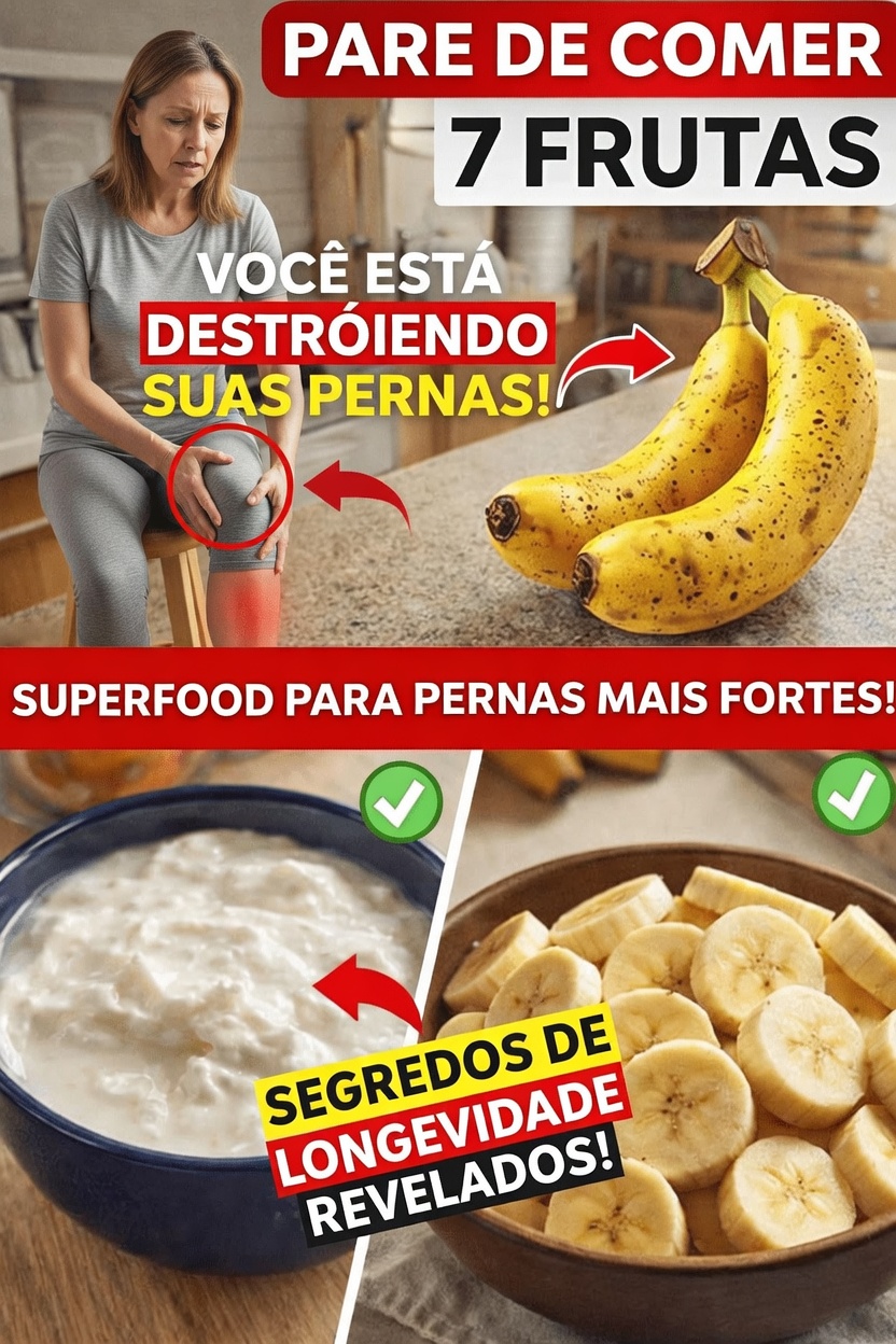 Acima dos 60? Evite Estas Frutas para Fortalecer as Pernas