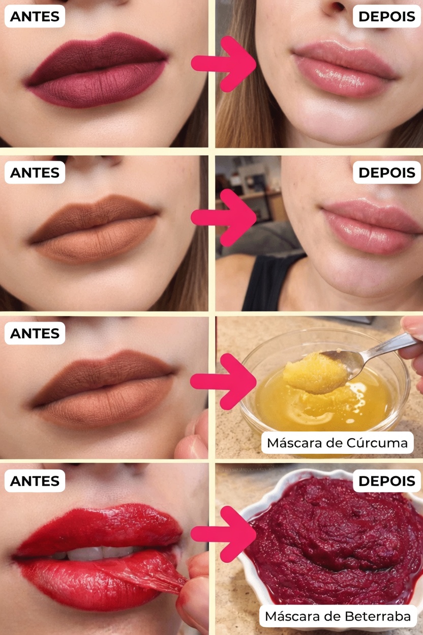 Maneiras Simples de Deixar os Lábios Mais Macios e Uniformes com Ingredientes do Dia a Dia