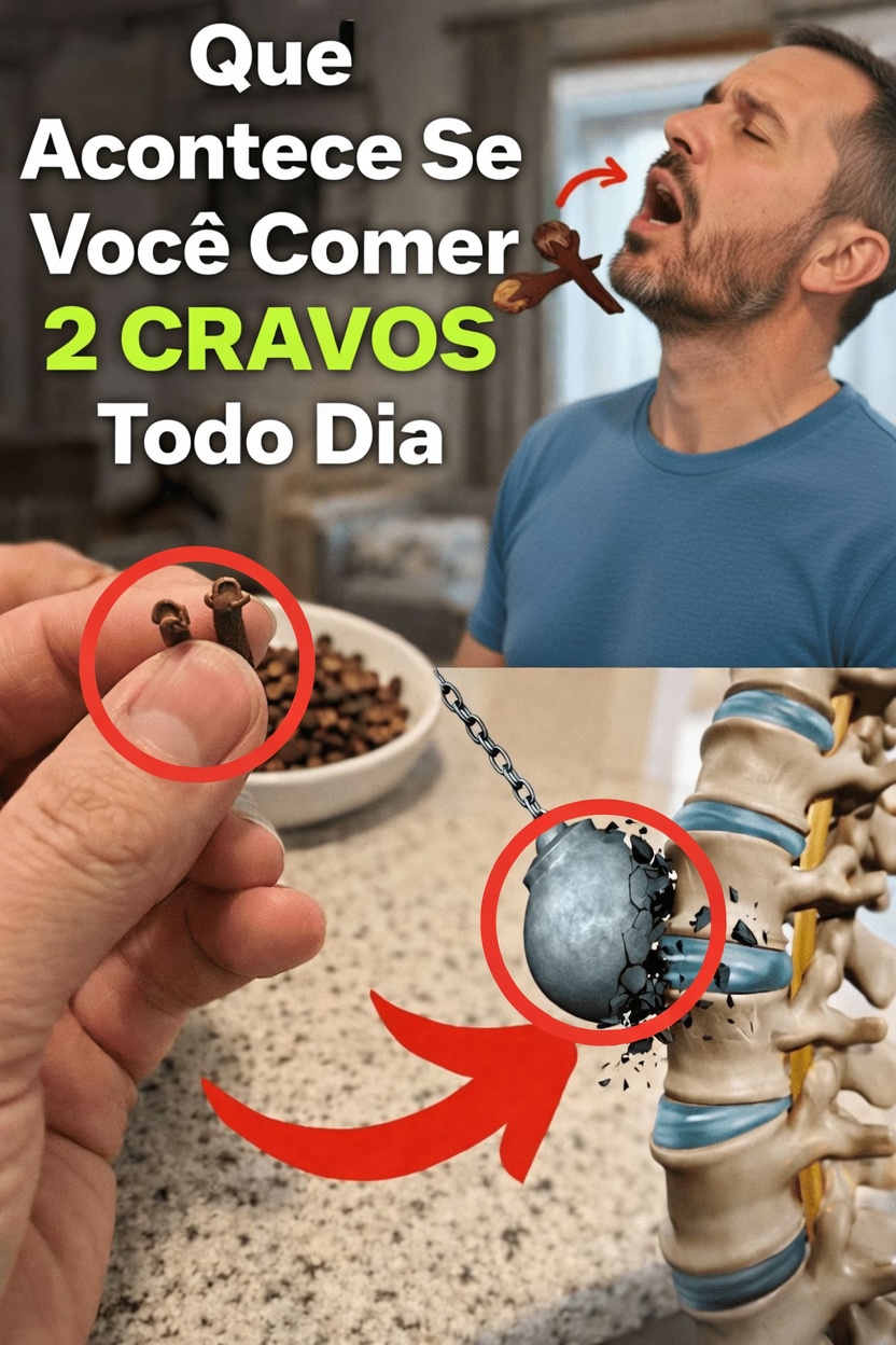 O que acontece com o seu corpo quando você mastiga 2 cravos por dia? Descubra os potenciais benefícios
