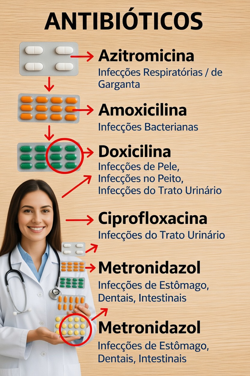 Os 5 Antibióticos Mais Comuns que Todos Devem Conhecer: Usos e Por que São Importantes