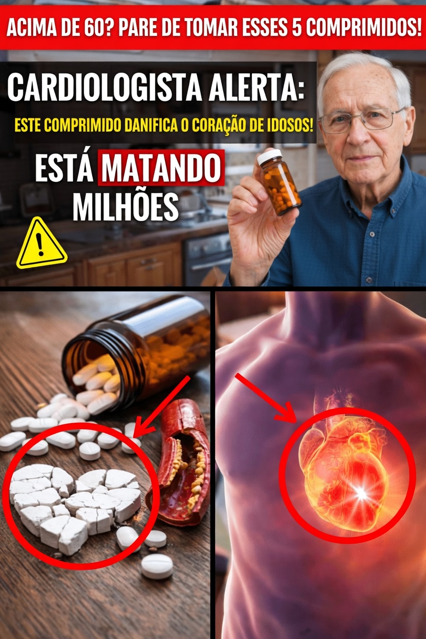 Os analgésicos comuns estão colocando o seu coração em risco após os 60? O que você precisa saber