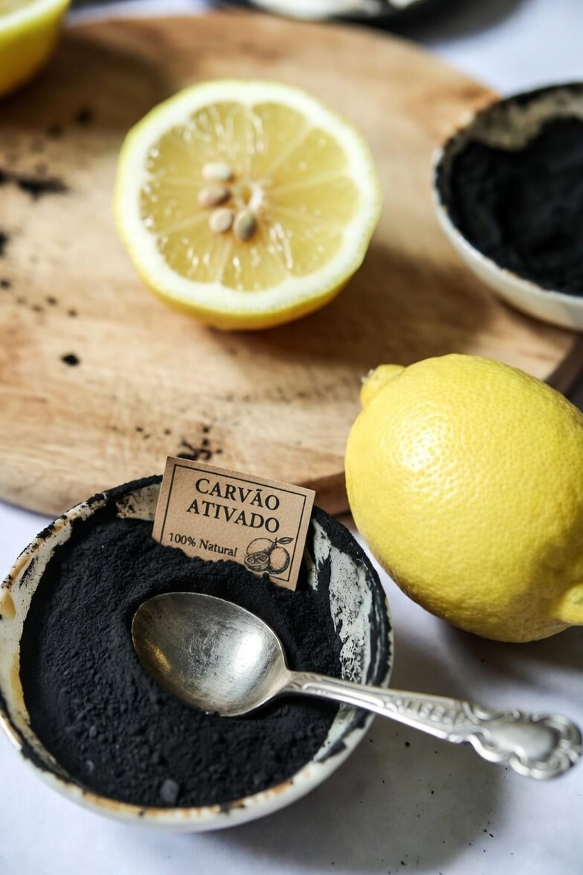 Descubra como combinar suco de limão e carvão ativado para experimentos caseiros do dia a dia