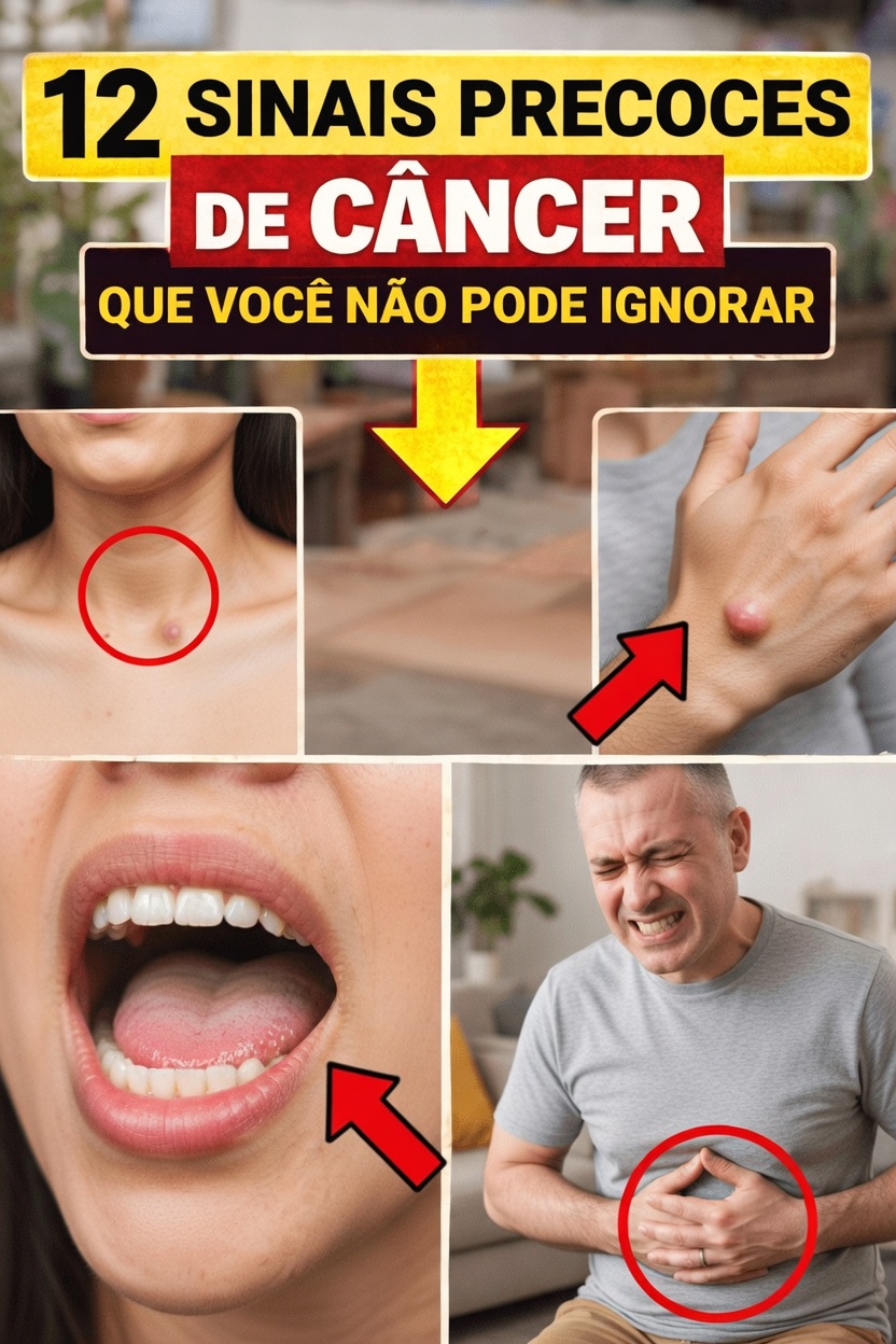 12 sinais precoces de câncer que você nunca deve ignorar