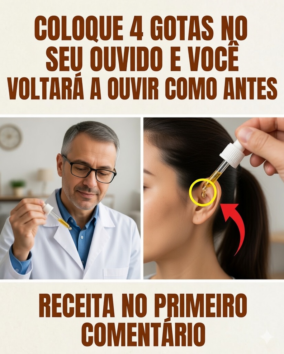 👂🌿 “4 Gotas no Ouvido”: Receitas Naturais Populares e Precauções de Uso
