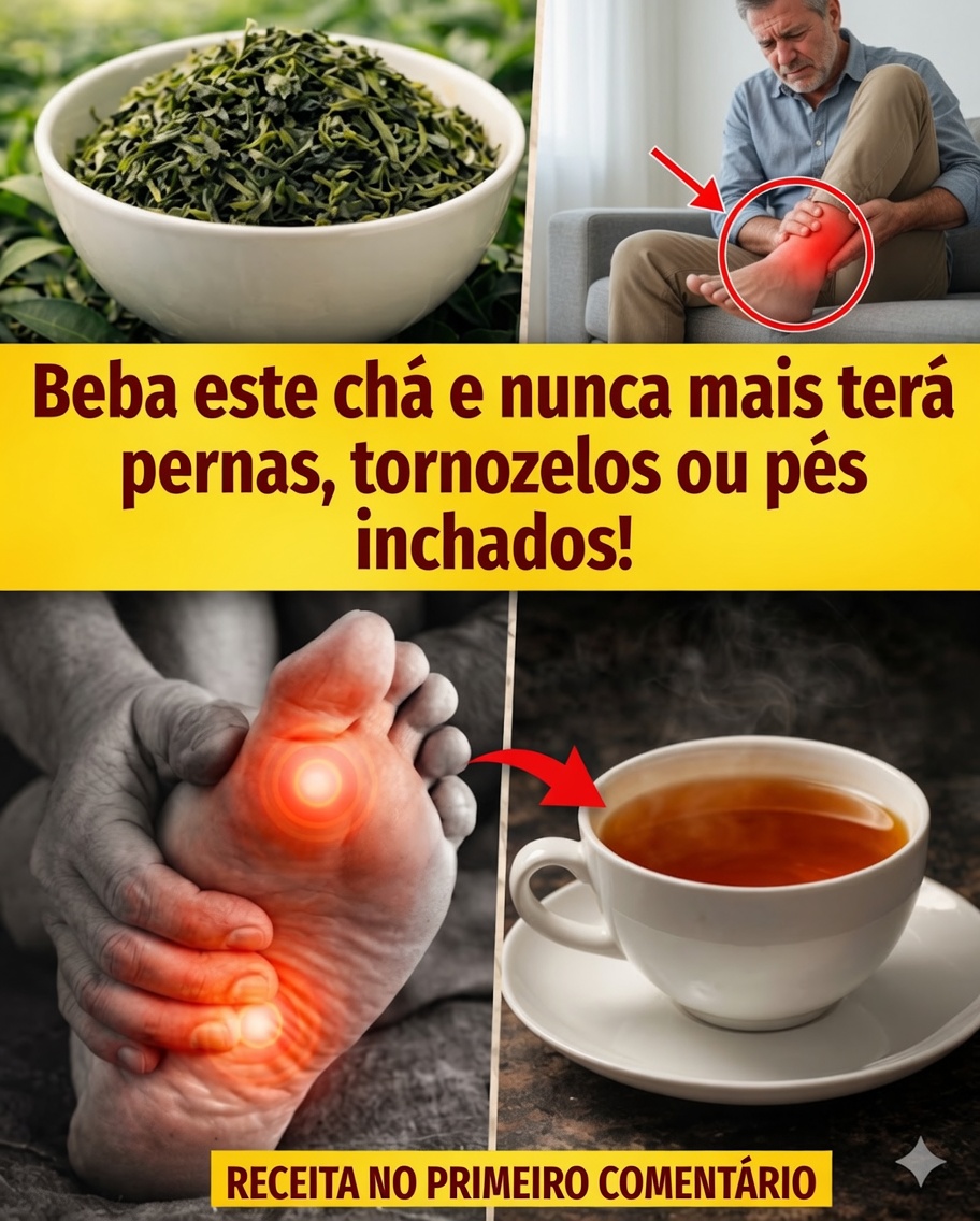 🦵🍵 Infusão natural para pernas inchadas: a bebida caseira que ajuda a reduzir a inflamação e a retenção de líquidos