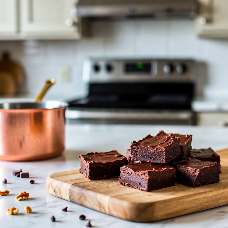 Receita de fudge rápido e fácil em 3 minutos