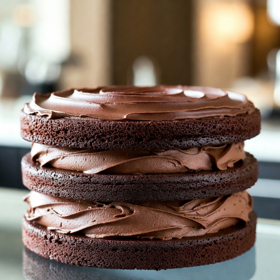 Bolo de Camadas de Chocolate Decadente