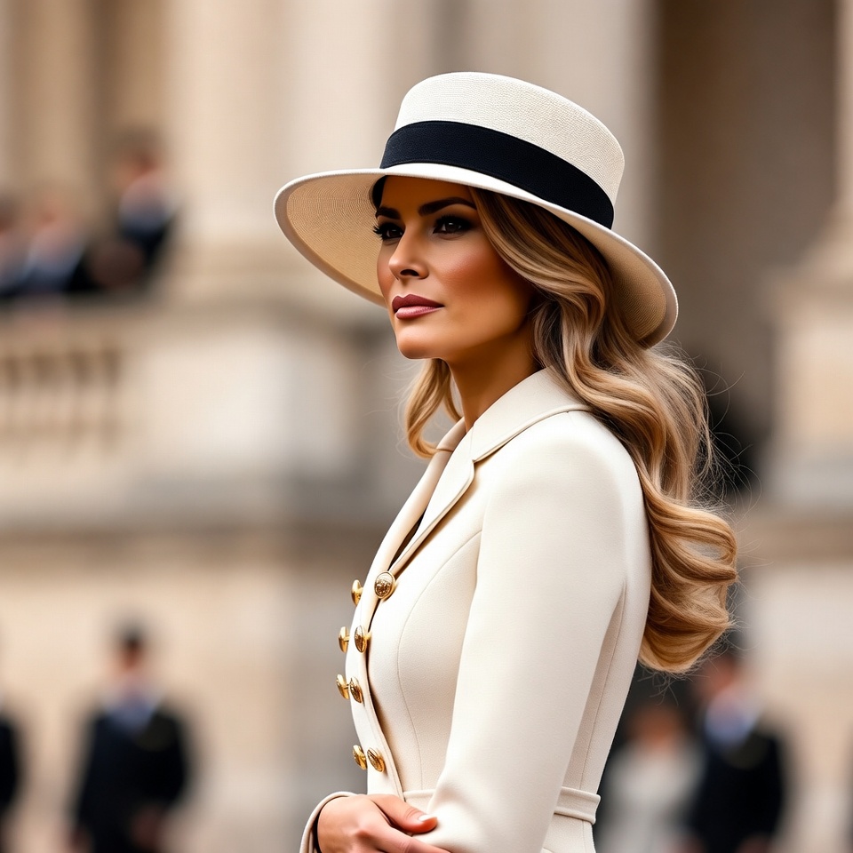 Foi simbólico! O significado por trás do traje de posse de Melania Trump agora foi revelado