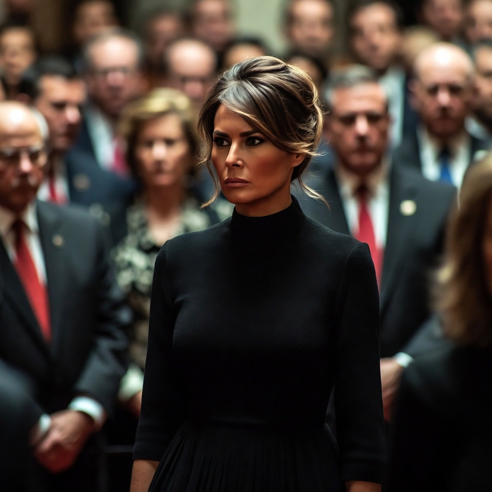 Todos os olhares estavam voltados para Melania no funeral do ex-presidente – O motivo dilacerante por trás de sua tristeza