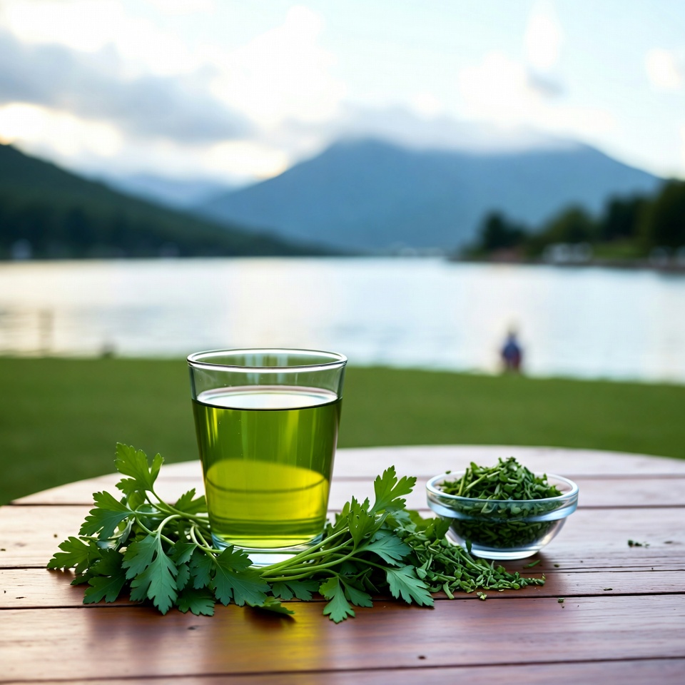 Beba Chá de Salsa e Diga Adeus às Pernas, Tornozelos e Pés Inchados