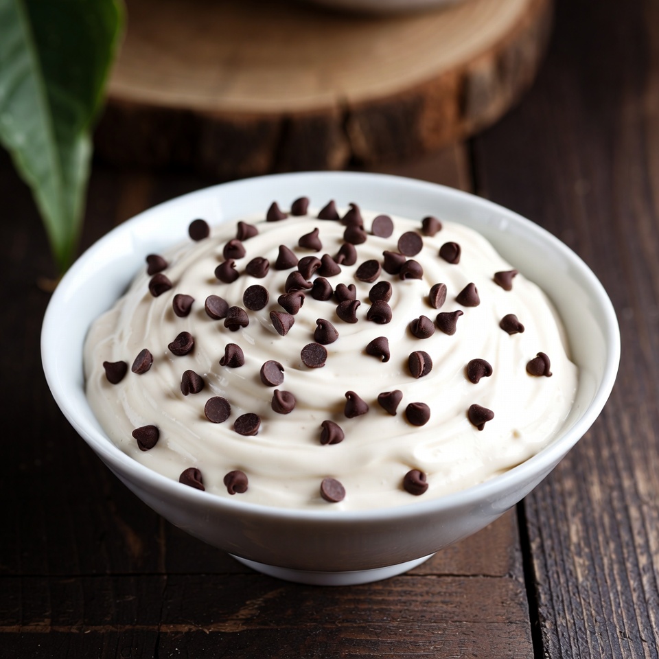 Mousse de Baunilha com Gotas de Chocolate