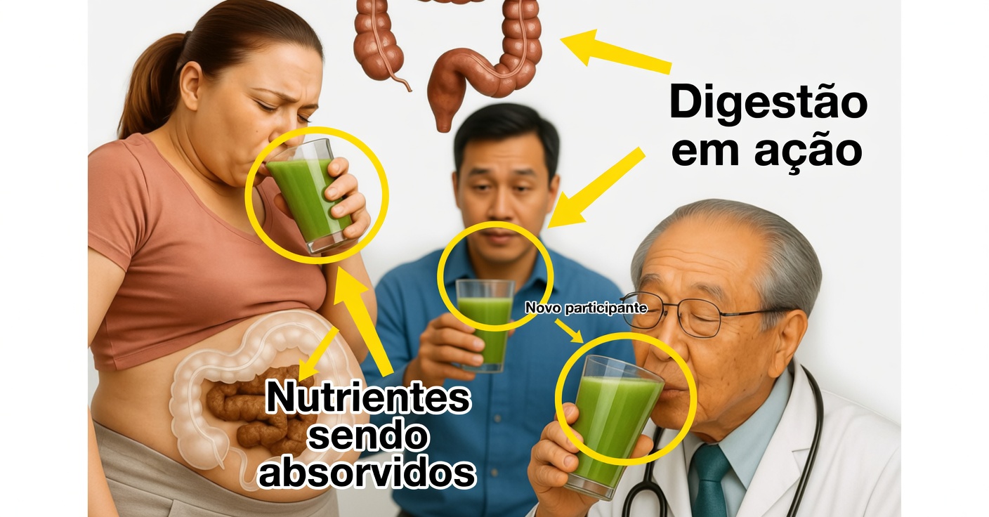 Suco verde para limpar o cólon e desinflamar o abdômen
